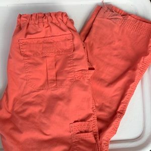 Green Town Coral Scrub Pants